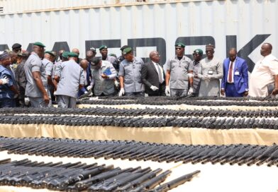 PHOTO NEWS: Nigeria Customs Service Intercepts 844 Riffles, 112,500 Rounds of Ammunition in Onne